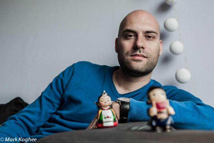 I wasn't the only one who emigrated this year. Emre Kanik, member of the city council of Zaanstad, left for South Korea in August. I portrayed him on May 3, shortly after he announced his departure.