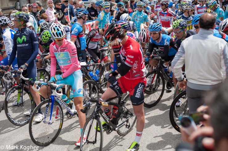 Hello, hello? Cadel Evans kept struggling with his radio.