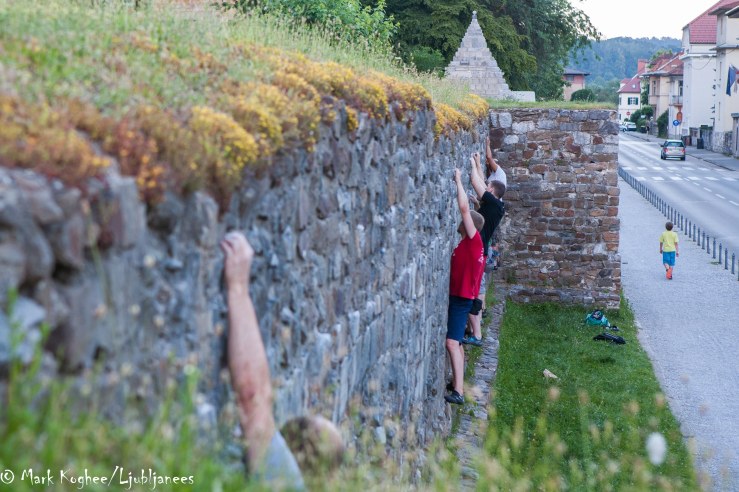 Ljubljana, 20.21 pm, 11 June. It's still above 30 degrees and for wall climbing that's apparently not too hot.
