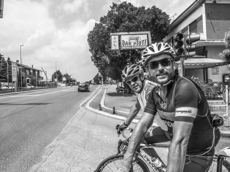 On the left Primoz from Slovenia. On the right Andrea, our friend and guide. 