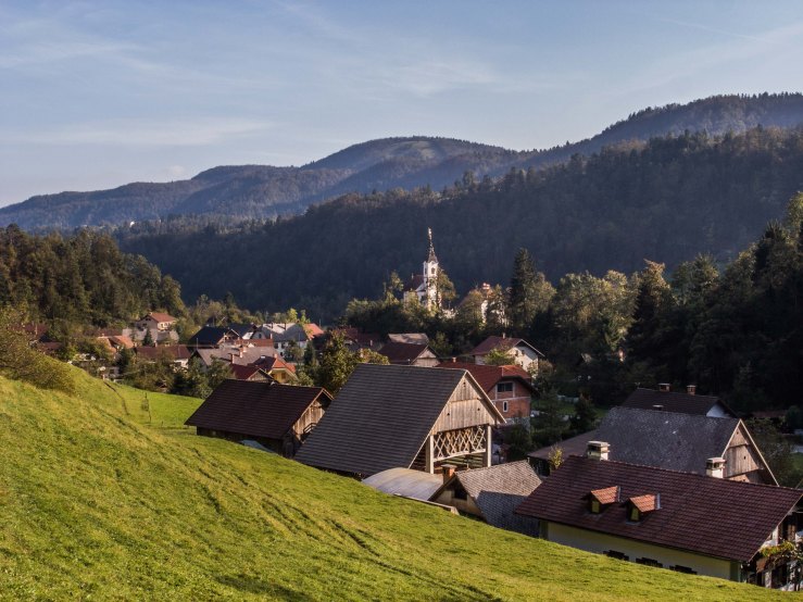 Around 350 people live in Podlipa which is one of the cutest villages I know.