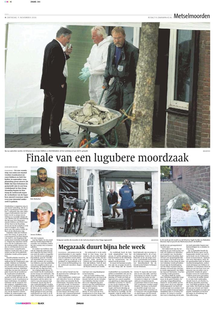 Noordhollands Dagblad, 11 November 2006.