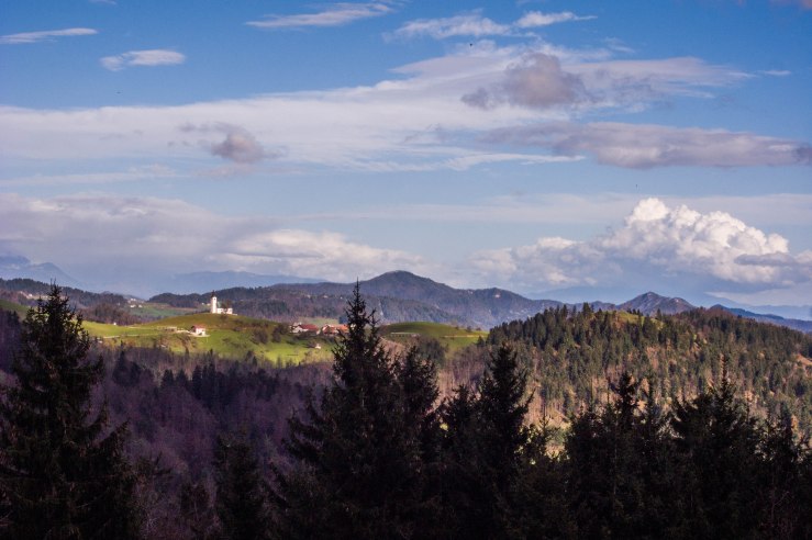 A Slovenian hill top without church is like a city without buildings.