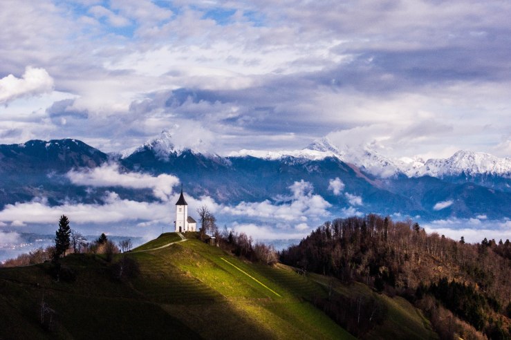  Saints Primus and Felician Church, Jamnik.   46°16'30.89" 14°12'50.27"